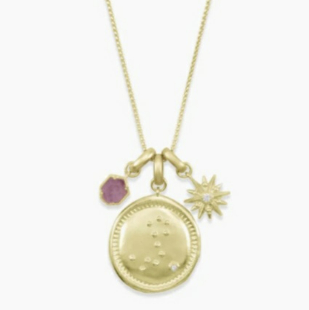 Kendra Scott Pisces February Necklace in Gold